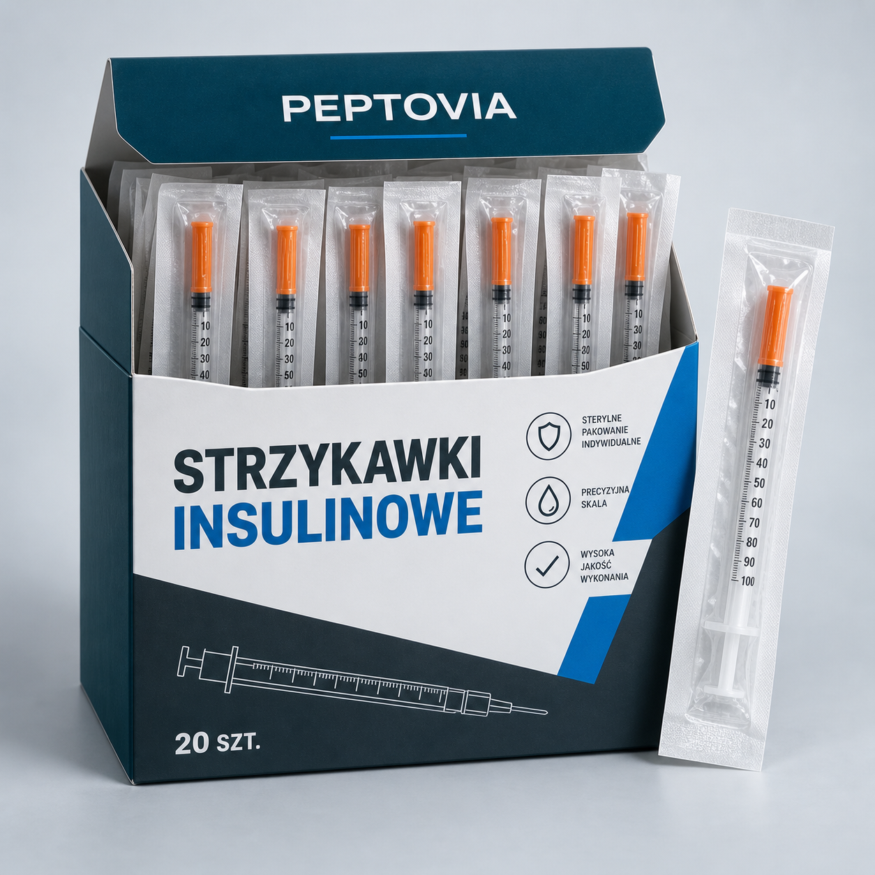Strzykawki insulinowe (20 szt.)